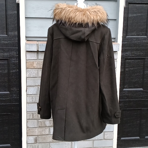 NWOT Cole Haan Signature wool zip front with toggles size 14 - Picture 4 of 8